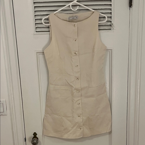 Mango Cream Mini Dress - Picture 6 of 6